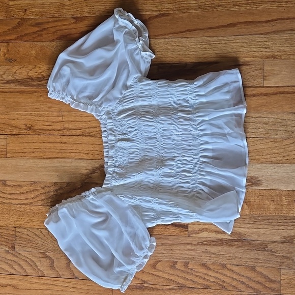 Women's white crop top size small - Picture 1 of 2